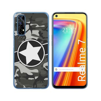 Funda Gel Tpu Realme 7 Diseño Camuflaje 02