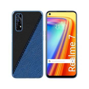 Funda Gel Tpu Realme 7 Diseño Cuero 02