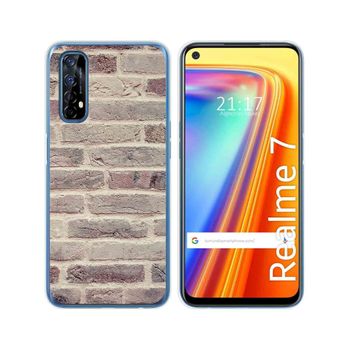 Funda Gel Tpu Realme 7 Diseño Ladrillo 01