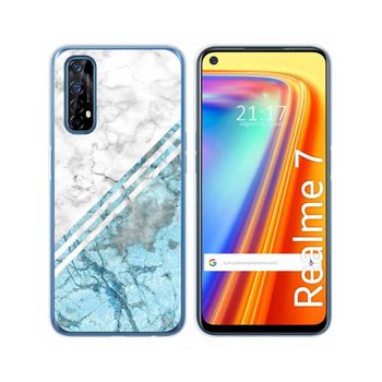 Funda Gel Tpu Realme 7 Diseño Mármol 02