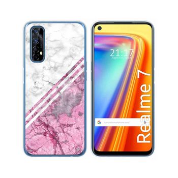 Funda Gel Tpu Realme 7 Diseño Mármol 03