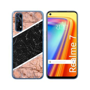 Funda Gel Tpu Realme 7 Diseño Mármol 07