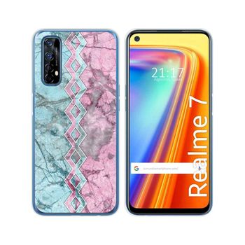 Funda Gel Tpu Realme 7 Diseño Mármol 08