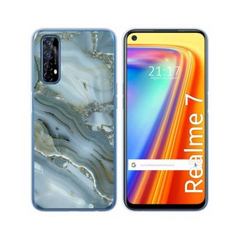 Funda Gel Tpu Realme 7 Diseño Mármol 09