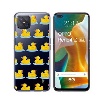 Funda Gel Transparente Oppo Reno 4z 5g Diseño Pato