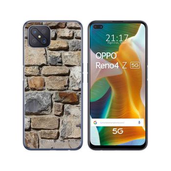 Funda Gel Tpu Oppo Reno 4z 5g Diseño Ladrillo 03