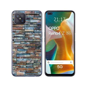 Funda Gel Tpu Oppo Reno 4z 5g Diseño Ladrillo 05