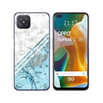 Funda Gel Tpu Oppo Reno 4z 5g Diseño Mármol 02