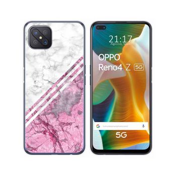 Funda Gel Tpu Oppo Reno 4z 5g Diseño Mármol 03