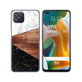 Funda Gel Tpu Oppo Reno 4z 5g Diseño Mármol 11