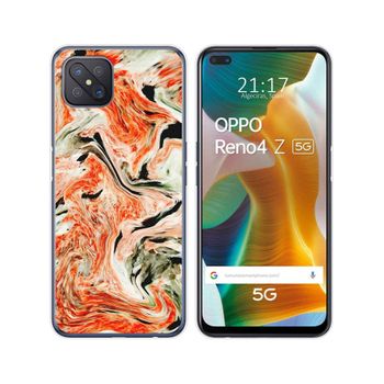 Funda Gel Tpu Oppo Reno 4z 5g Diseño Mármol 12