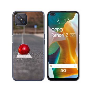 Funda Gel Tpu Oppo Reno 4z 5g Diseño Apple