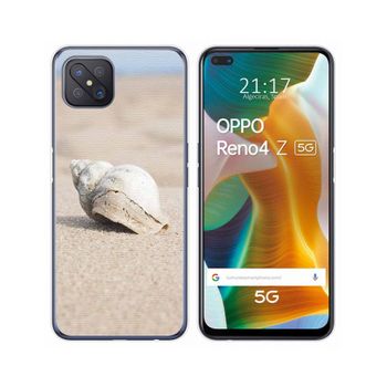 Funda Gel Tpu Oppo Reno 4z 5g Diseño Concha