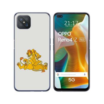 Funda Gel Tpu Oppo Reno 4z 5g Diseño Leones