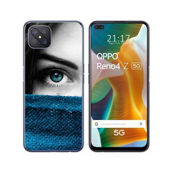 Funda Gel Tpu Oppo Reno 4z 5g Diseño Ojo