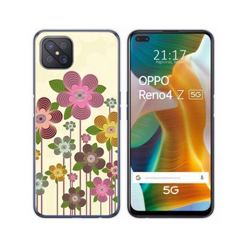 Funda Gel Tpu Oppo Reno 4z 5g Diseño Primavera En Flor