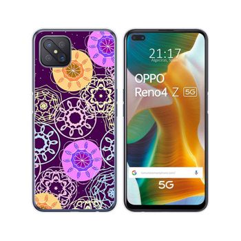 Funda Gel Tpu Oppo Reno 4z 5g Diseño Radial