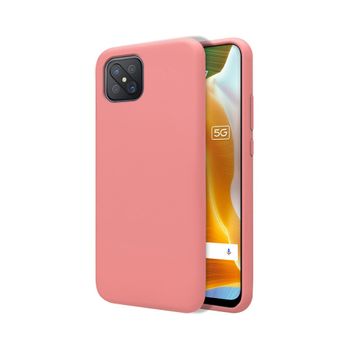 Funda Silicona Líquida Ultra Suave Oppo Reno 4z 5g Color Rosa