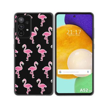 Funda Gel Transparente Samsung Galaxy A52 / A52 5g / A52s 5g Diseño Flamenco