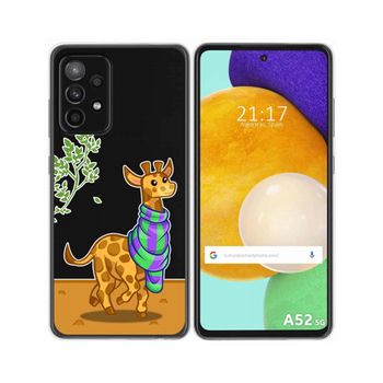 Funda Gel Transparente Samsung Galaxy A52 / A52 5g / A52s 5g Diseño Jirafa