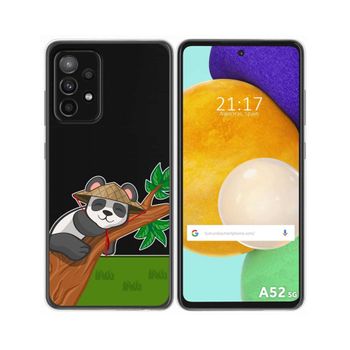 Funda Gel Transparente Samsung Galaxy A52 / A52 5g / A52s 5g Diseño Panda