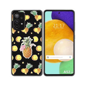 Funda Gel Transparente Samsung Galaxy A52 / A52 5g / A52s 5g Diseño Piña