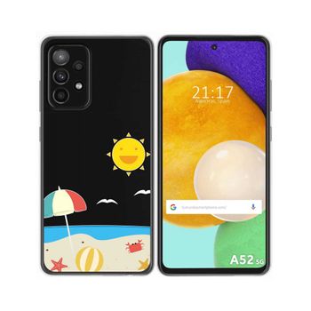 Funda Gel Transparente Samsung Galaxy A52 / A52 5g / A52s 5g Diseño Playa