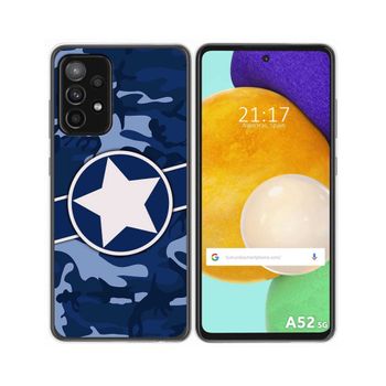 Funda Gel Tpu Samsung Galaxy A52 / A52 5g / A52s 5g Diseño Camuflaje 03