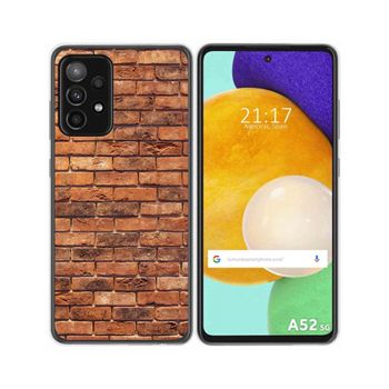 Funda Gel Tpu Samsung Galaxy A52 / A52 5g / A52s 5g Diseño Ladrillo 04