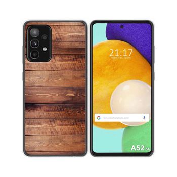 Funda Gel Tpu Samsung Galaxy A52 / A52 5g / A52s 5g Diseño Madera 02