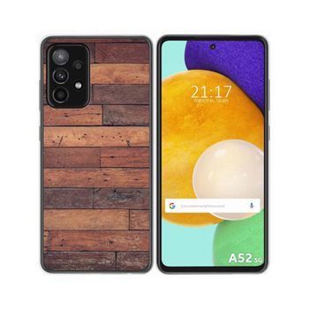 Funda Gel Tpu Samsung Galaxy A52 / A52 5g / A52s 5g Diseño Madera 03