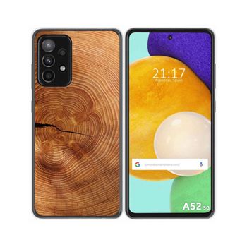 Funda Gel Tpu Samsung Galaxy A52 / A52 5g / A52s 5g Diseño Madera 04