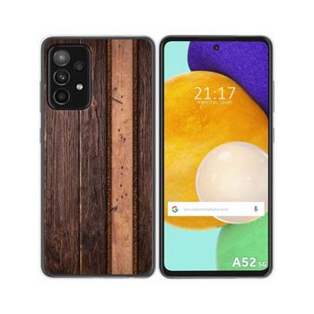 Funda Gel Tpu Samsung Galaxy A52 / A52 5g / A52s 5g Diseño Madera 05