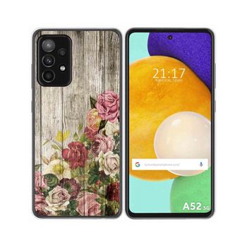 Funda Gel Tpu Samsung Galaxy A52 / A52 5g / A52s 5g Diseño Madera 08