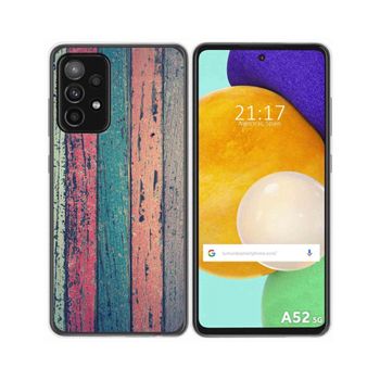 Funda Gel Tpu Samsung Galaxy A52 / A52 5g / A52s 5g Diseño Madera 10