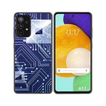 Funda Gel Tpu Samsung Galaxy A52 / A52 5g / A52s 5g Diseño Circuito