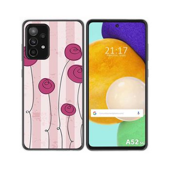 Funda Gel Tpu Samsung Galaxy A52 / A52 5g / A52s 5g Diseño Flores Vintage