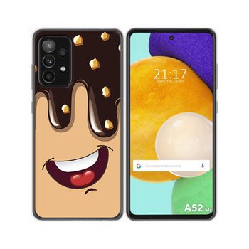 Funda Gel Tpu Samsung Galaxy A52 / A52 5g / A52s 5g Diseño Helado Chocolate