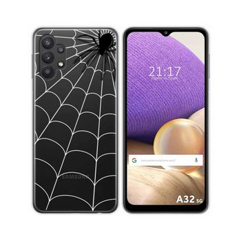 Funda Gel Transparente Samsung Galaxy A32 5g Diseño Araña