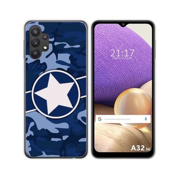 Funda Gel Tpu Samsung Galaxy A32 5g Diseño Camuflaje 03