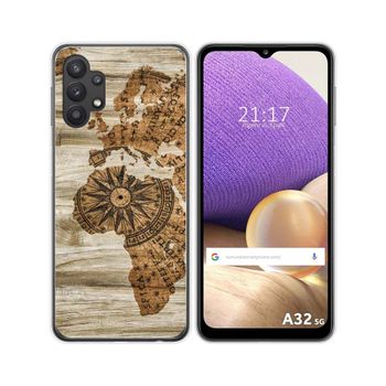 Funda Gel Tpu Samsung Galaxy A32 5g Diseño Madera 07