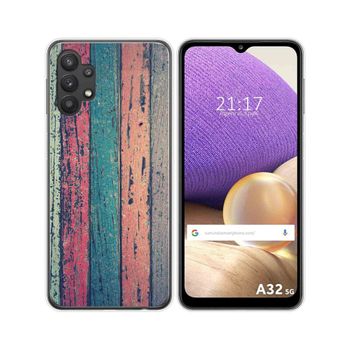 Funda Gel Tpu Samsung Galaxy A32 5g Diseño Madera 10