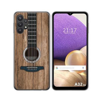 Funda Gel Tpu Samsung Galaxy A32 5g Diseño Madera 11