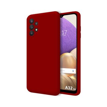 Funda Silicona Líquida Ultra Suave Samsung Galaxy A32 5g Color Roja