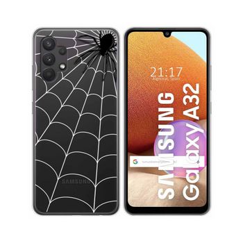 Funda Gel Transparente Samsung Galaxy A32 4g Diseño Araña