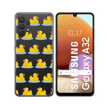 Funda Gel Transparente Samsung Galaxy A32 4g Diseño Pato