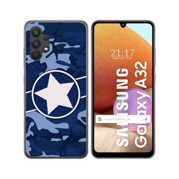 Funda Gel Tpu Samsung Galaxy A32 4g Diseño Camuflaje 03