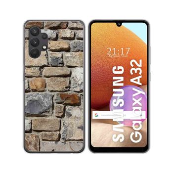 Funda Gel Tpu Samsung Galaxy A32 4g Diseño Ladrillo 03