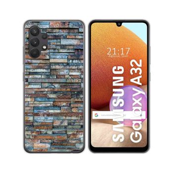 Funda Gel Tpu Samsung Galaxy A32 4g Diseño Ladrillo 05