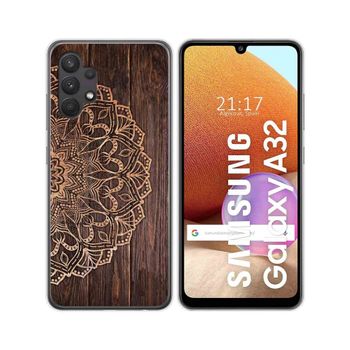 Funda Gel Tpu Samsung Galaxy A32 4g Diseño Madera 06